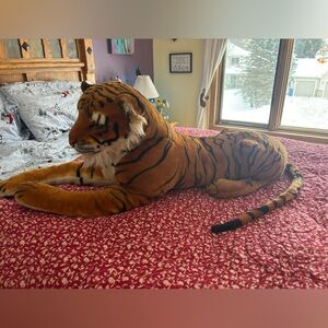 Life-Size Plush Tiger Stuffed Animal
